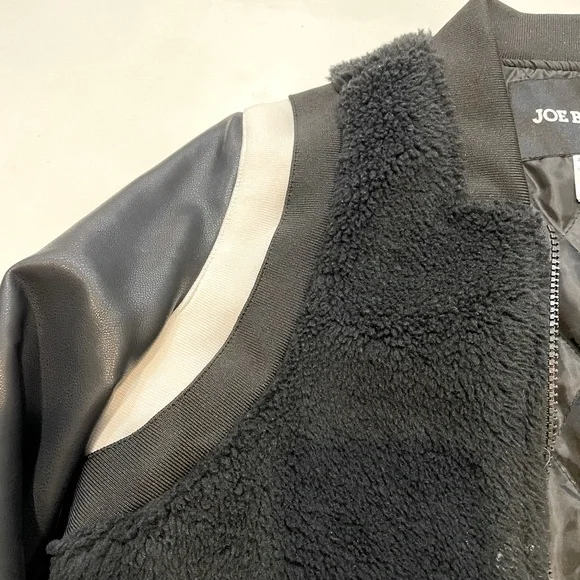Pleather and Fleece Joe Boxer Jacket S - Picture 3 of 5